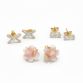 FLOWER EARRINGS SET OF 3