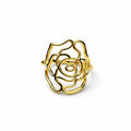 Blooming Rose Statement Ring – S925 Silver & 14K Gold Plated Silver