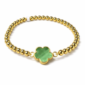 Green Flower Bracelet