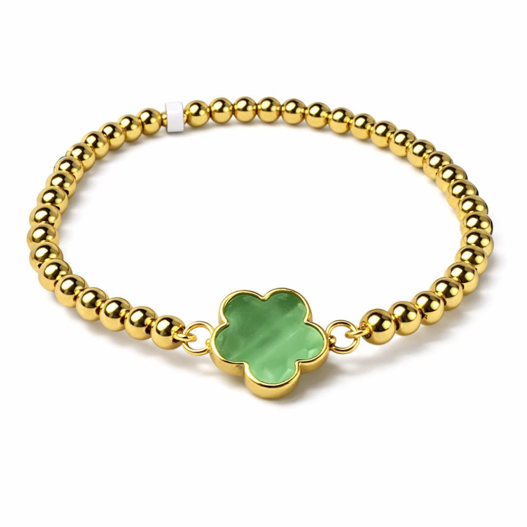 Green Flower Bracelet