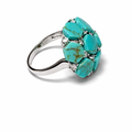 Turquoise Bloom Statement Ring