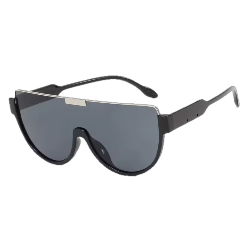 86395 CLEAR BLUE OVERSIZE SUNGLASSES