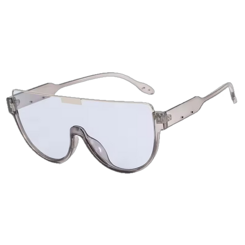 86395 CLEAR BLUE OVERSIZE SUNGLASSES