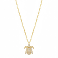 MINI RHINESTONE TURTLE NECKLACE