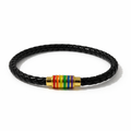 MEN'S RAINBOW LEATHER BRACELET