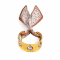 Retro Scarf Cuff Bracelet – PVD Gold Plated Stainless Steel