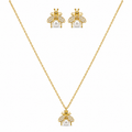 Golden Bee Pearl Jewelry Set