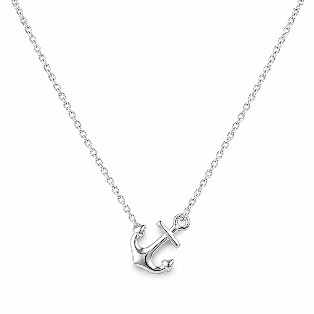 Nautical Anchor Necklace – S925 Sterling Silver