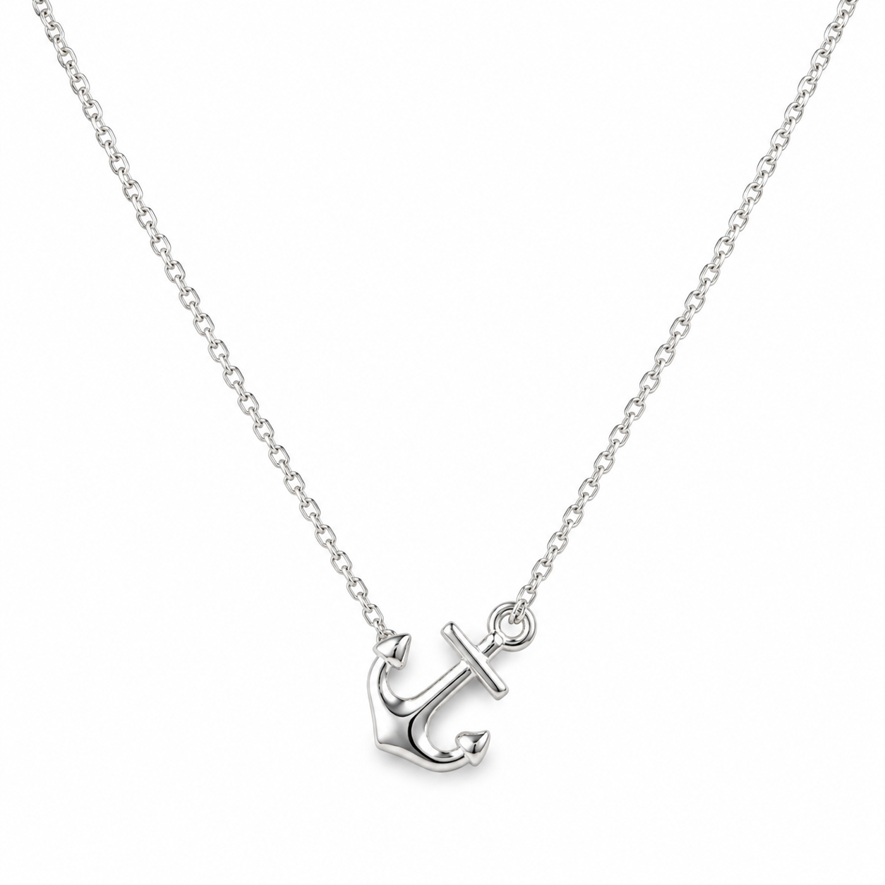 Nautical Anchor Necklace – S925 Sterling Silver