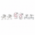 Tropical Charm Stud Earring Set – S925 Sterling Silver 14K Gold Plated