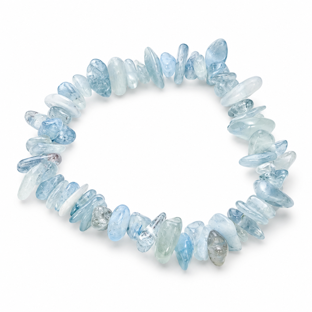 Natural Gemstone Chip Bracelet Collection