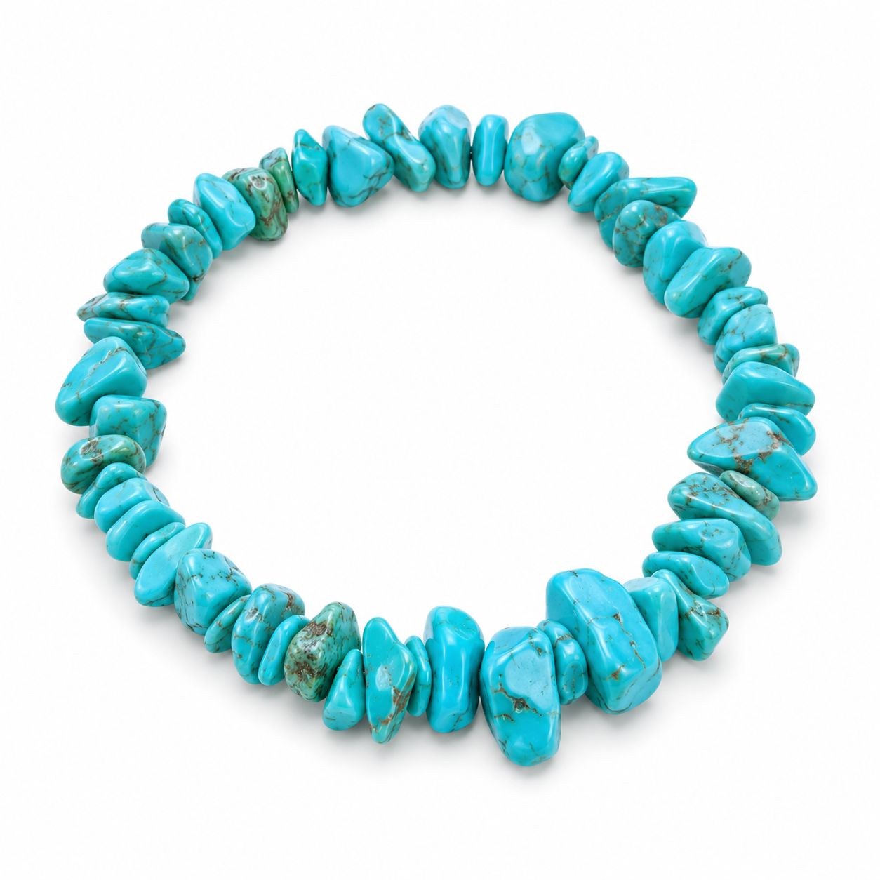 Natural Gemstone Chip Bracelet Collection