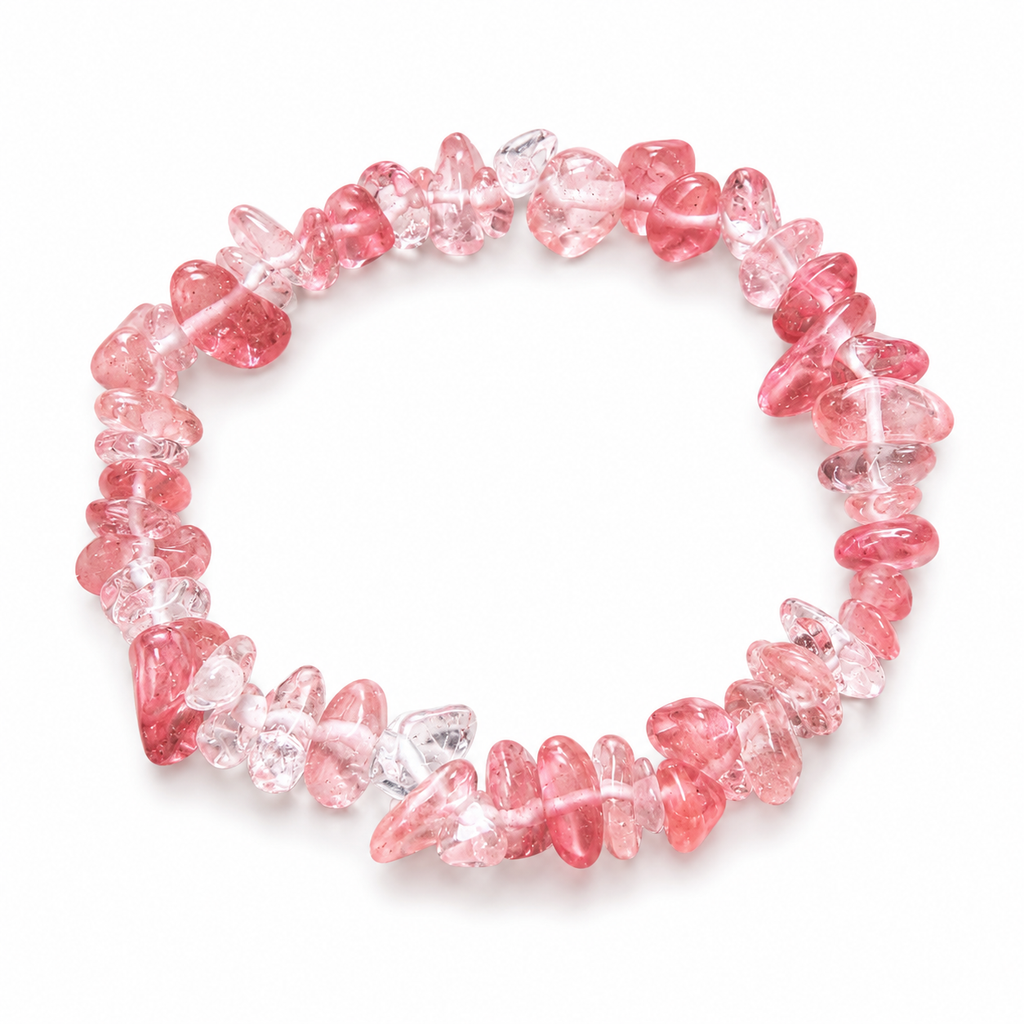 Natural Gemstone Chip Bracelet Collection