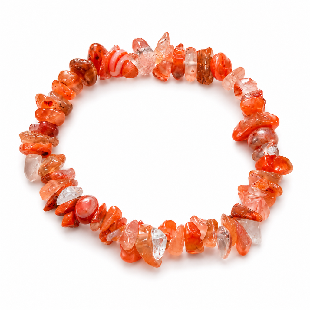 Natural Gemstone Chip Bracelet Collection