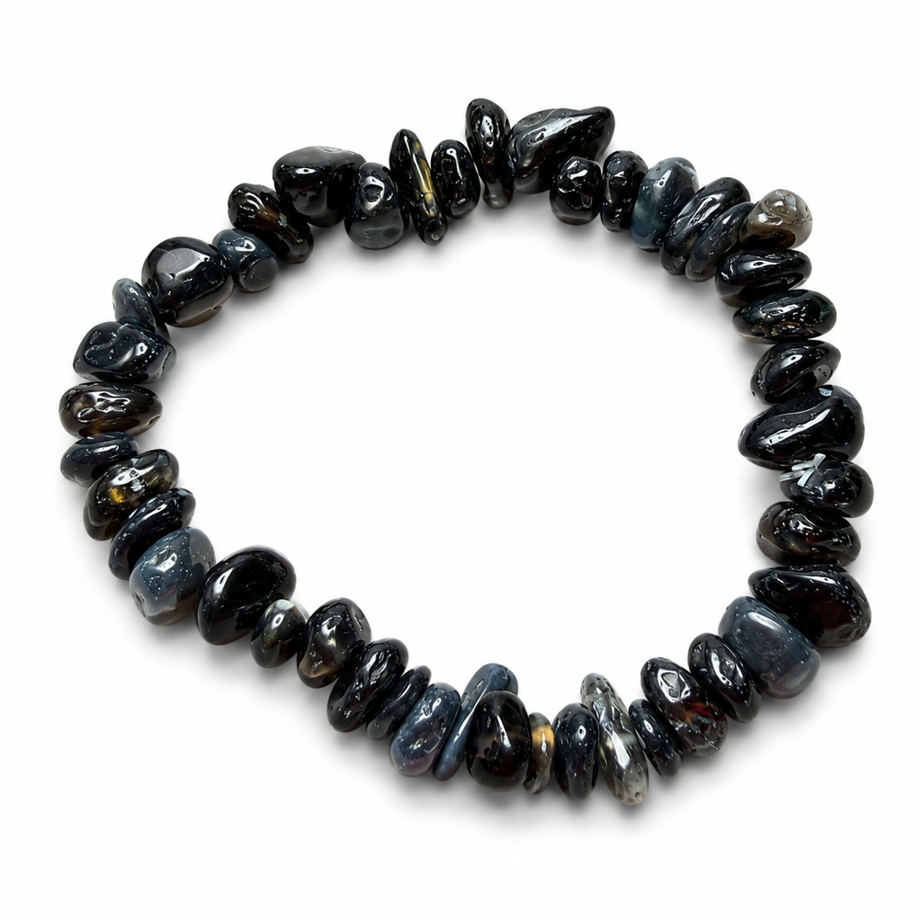 Natural Gemstone Chip Bracelet Collection