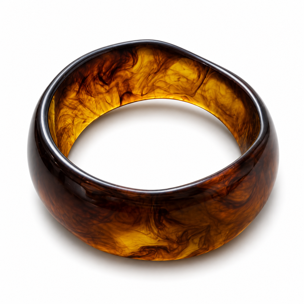 Amber Glow Resin Bangle Bracelet Pick Any 3 For $25