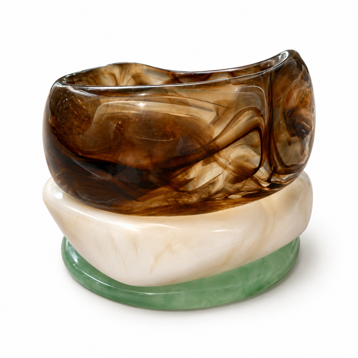 Amber Glow Resin Bangle Bracelet Pick Any 3 For $25