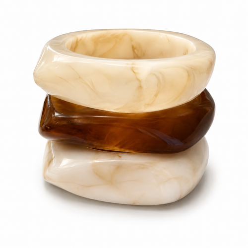 Amber Glow Resin Bangle Bracelet Pick Any 3 For $25