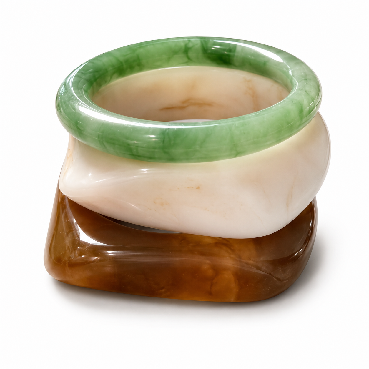 Amber Glow Resin Bangle Bracelet Pick Any 3 For $25