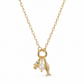 Ocean Charm Pendant Necklace – 14K Gold Plated