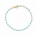 Minimalist Beaded Chain Bracelet – 14K Gold Plated Silver