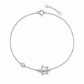 Crystal Turtle Anklet – 14K Gold Plated S925 Silver