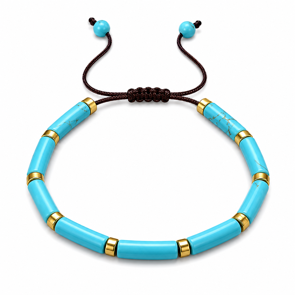 Natural Stone Adjustable Beaded Bracelet