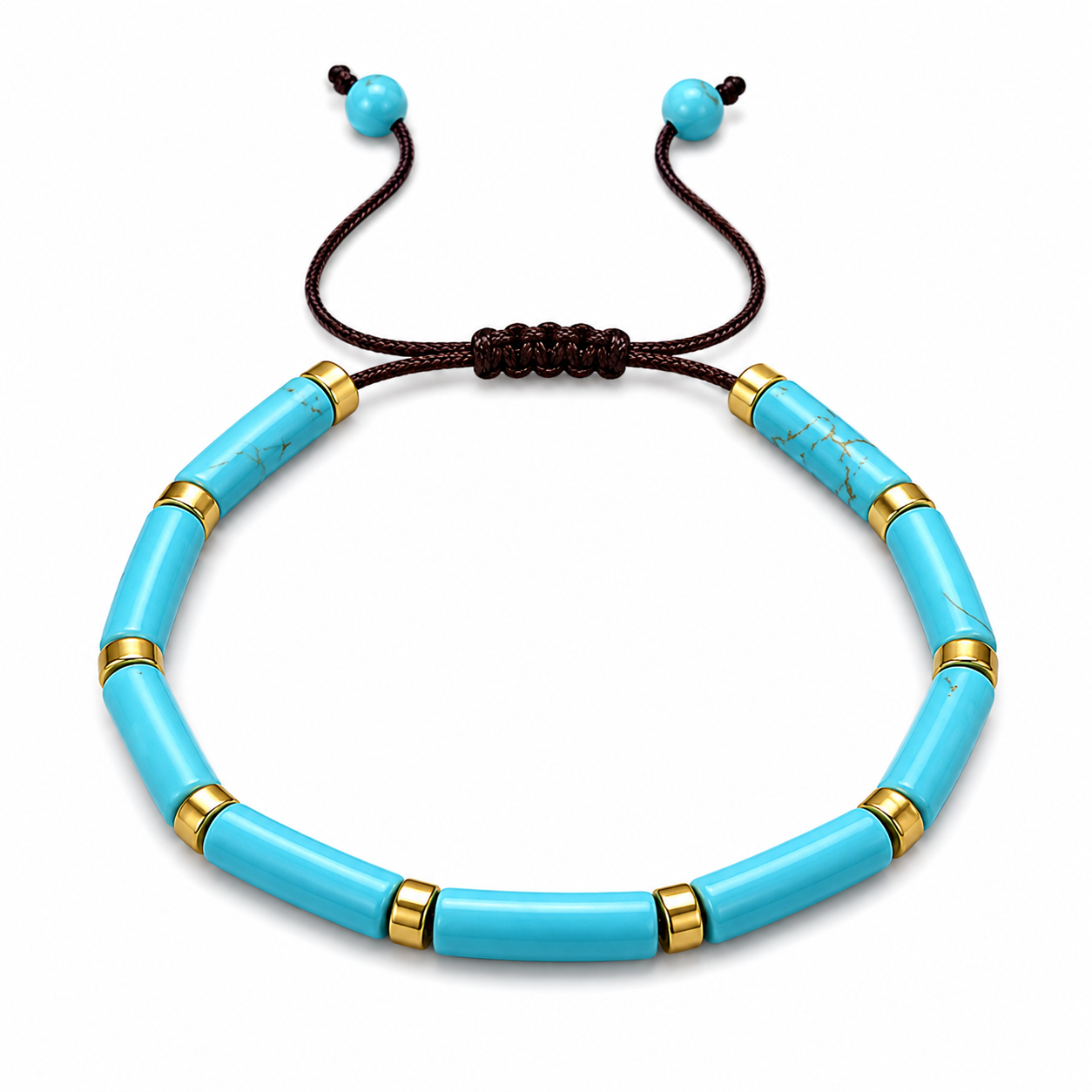 Natural Stone Adjustable Beaded Bracelet