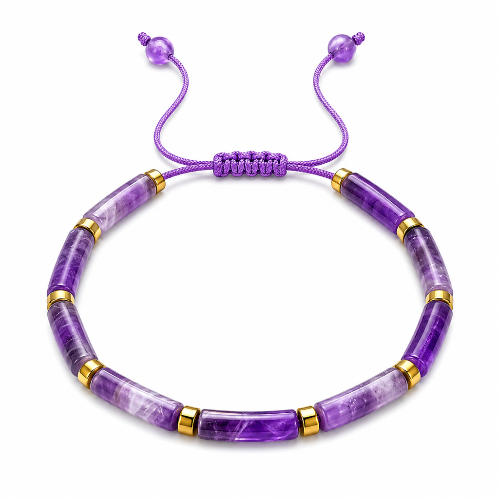 Natural Stone Adjustable Beaded Bracelet