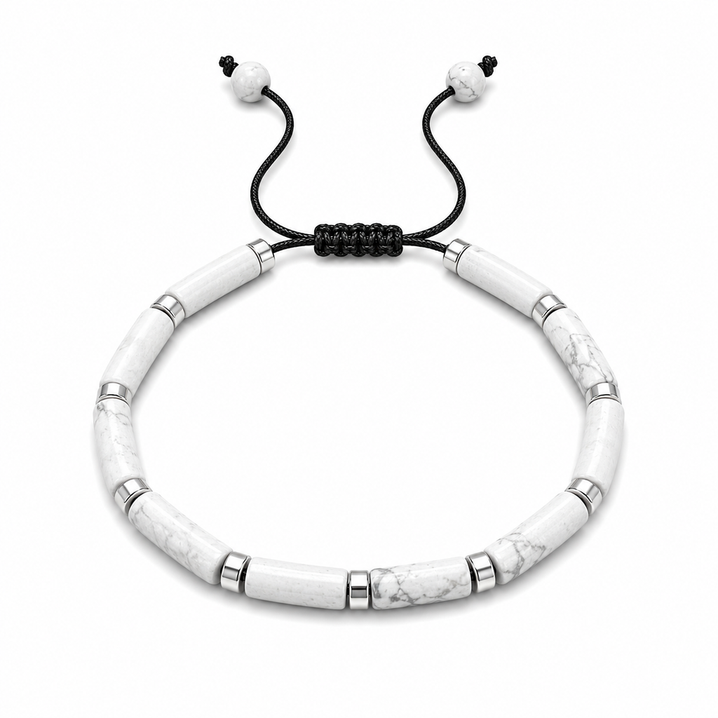 Natural Stone Adjustable Beaded Bracelet