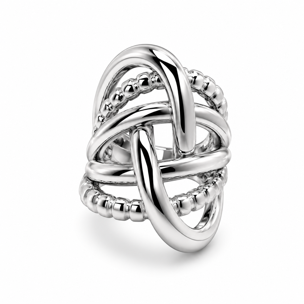 Abstract Intertwined Ring – Brass