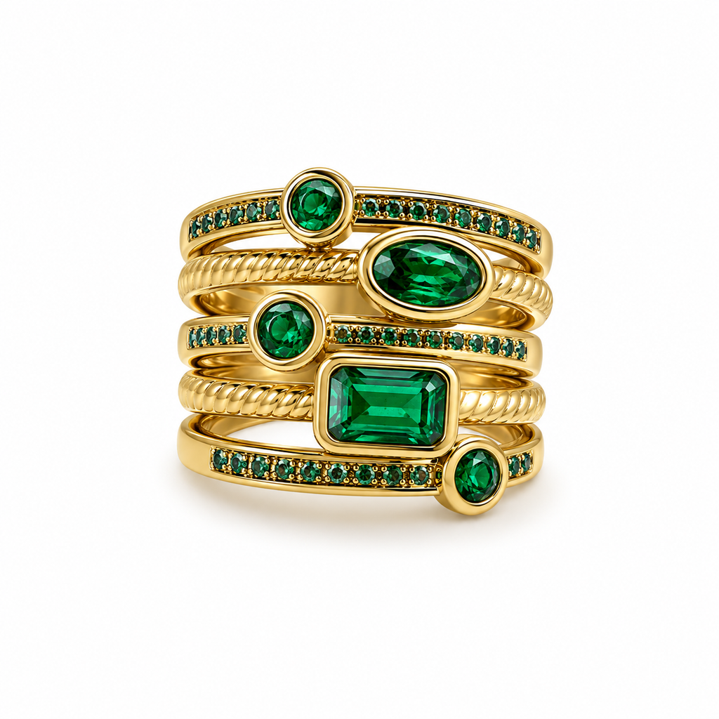Ring five pearls