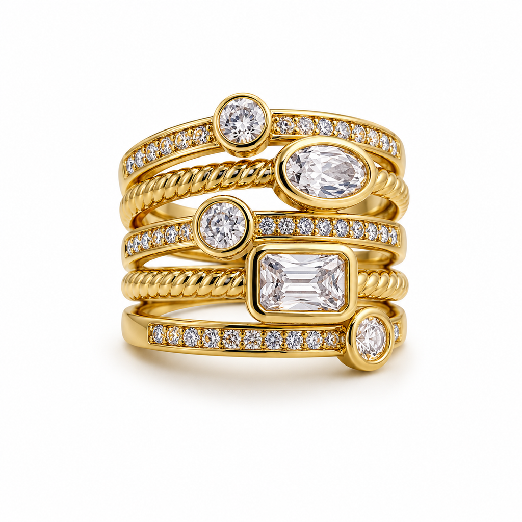 Ring five pearls