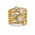 Ring five pearls