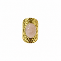 Natural Stone Statement Ring – Adjustable