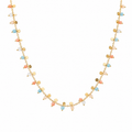 Multicolor Charm Necklace – Brass