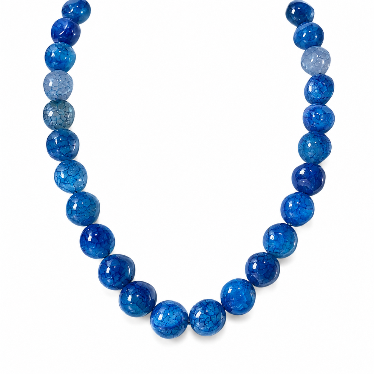 Blue Stone Beaded Necklace