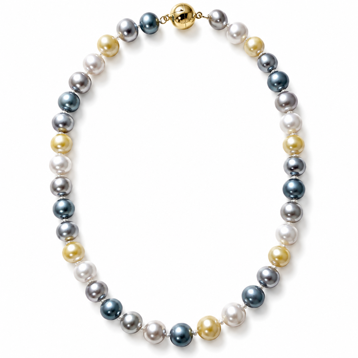 Multicolor Pastel Pearl Necklace