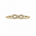 Infinity Spark Ring – 14K Gold Plated S925 Silver