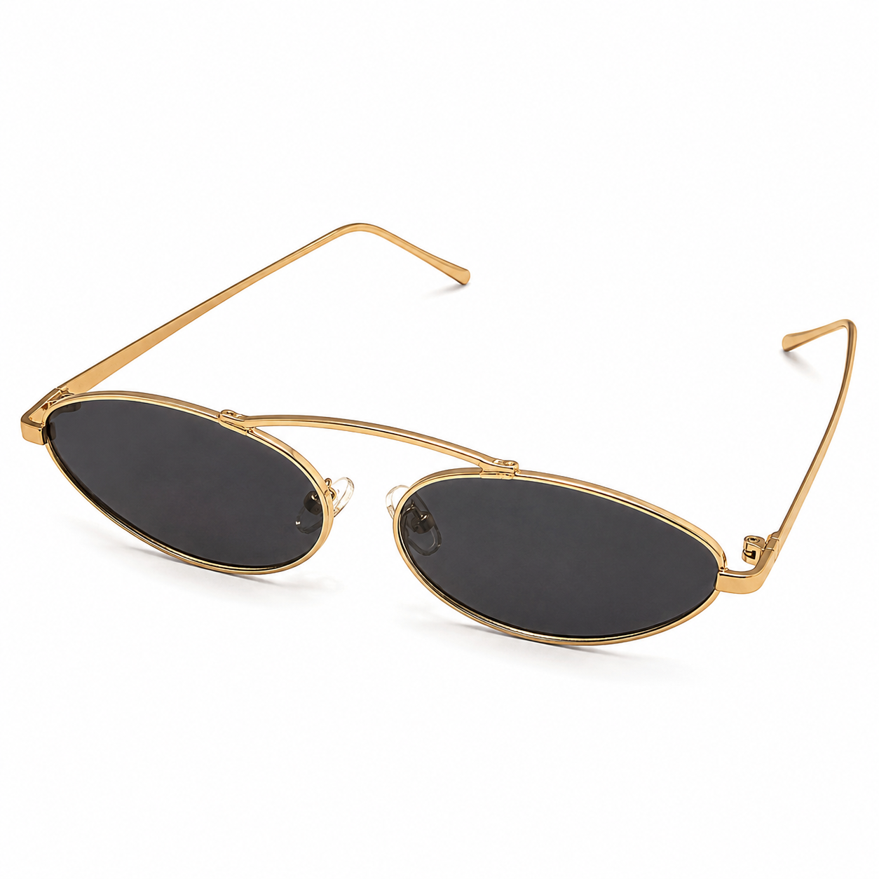 Vintage Oval Metal Frame Sunglasses | UV400 Protection