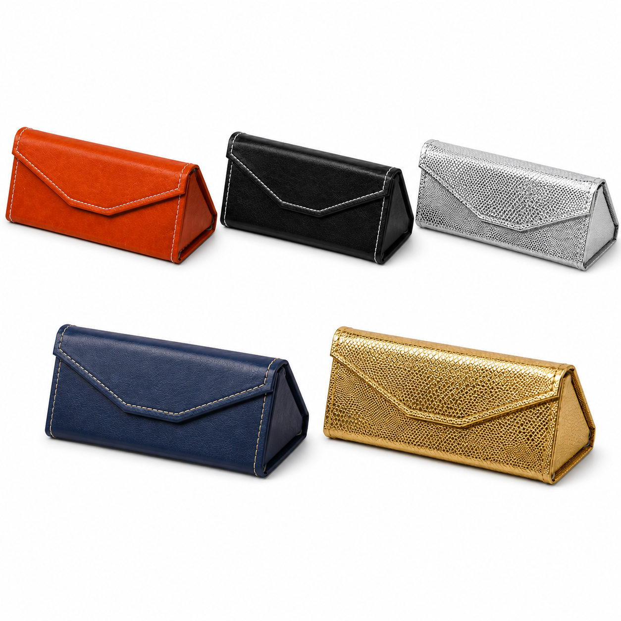 Foldable PU Leather Sunglasses Case | Magnetic Travel Eyewear Holder