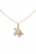 MINI RHINESTONE TURTLE NECKLACE