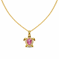 MINI RHINESTONE TURTLE NECKLACE 02