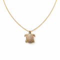 MINI RHINESTONE TURTLE NECKLACE 01