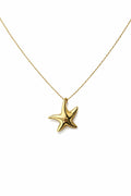 SOLID SEA STAR NECKLACE (GOLD)